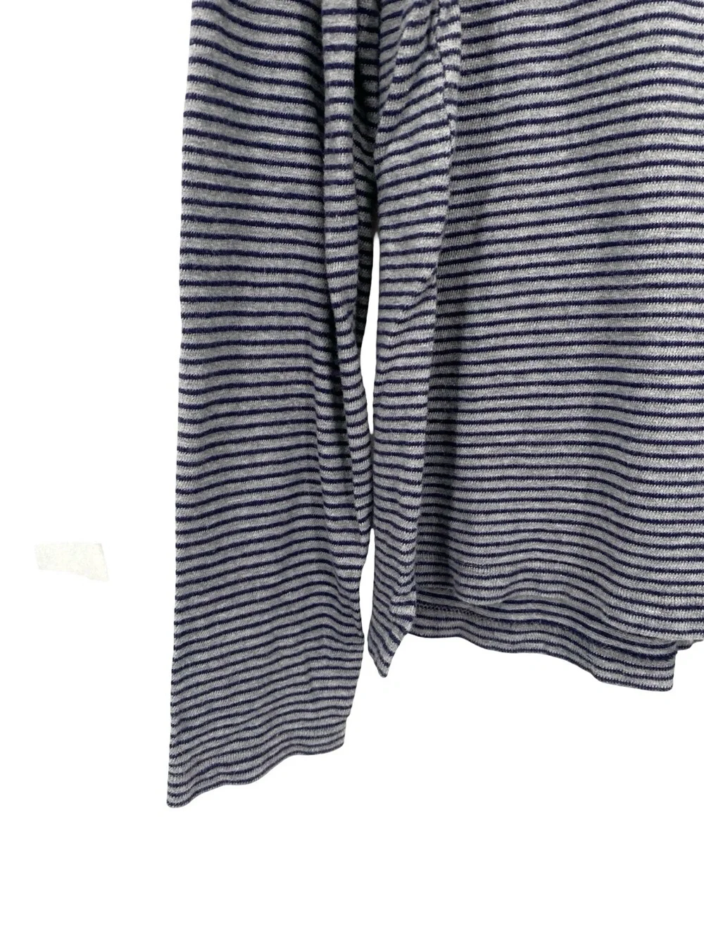 J. Crew Knit Goods Men’s Striped Long Sleeve Pocket Shirt Gray Blue Large Tall